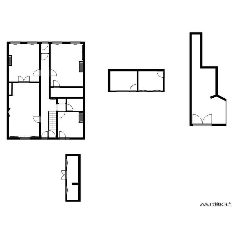 BLD Presbytere. Plan de 39 pièces et 522 m2