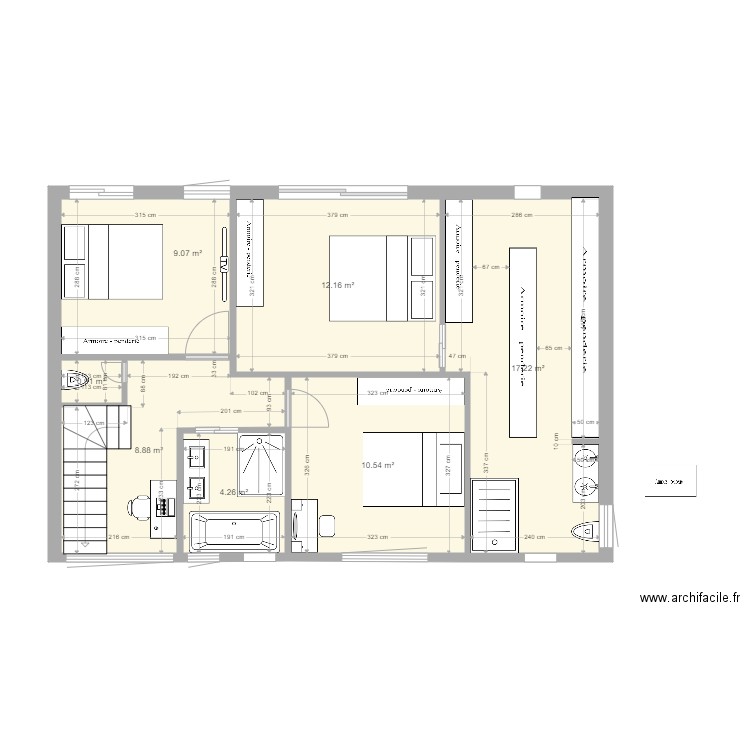 collonge etage R1 v4. Plan de 0 pièce et 0 m2