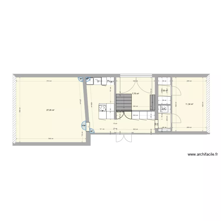 Louise electrique. Plan de 