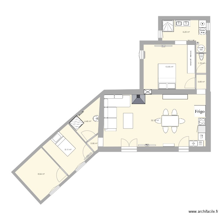 tola 3. Plan de 0 pièce et 0 m2