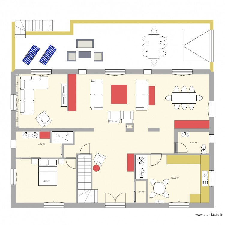 EXTENSION S SOL. Plan de 0 pièce et 0 m2