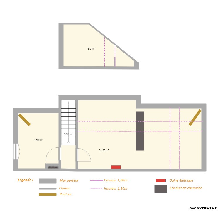 VERGER Adeline existant. Plan de 0 pièce et 0 m2