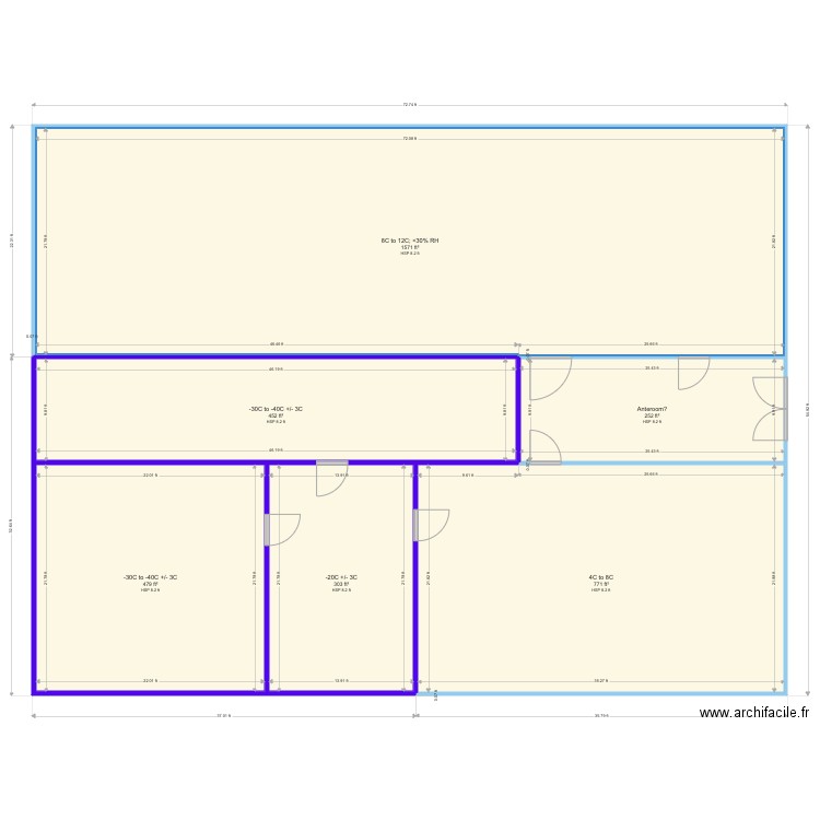 Eurofins. Plan de 0 pièce et 0 m2