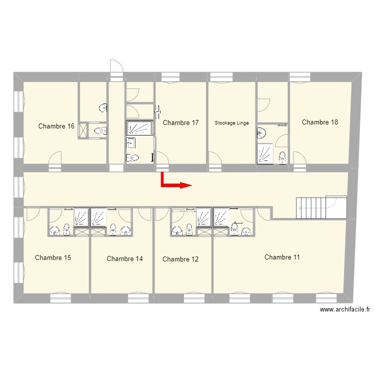 RodinEtage Projet4 pour plan evac cote 11-15. Plan de 0 pièce et 0 m2