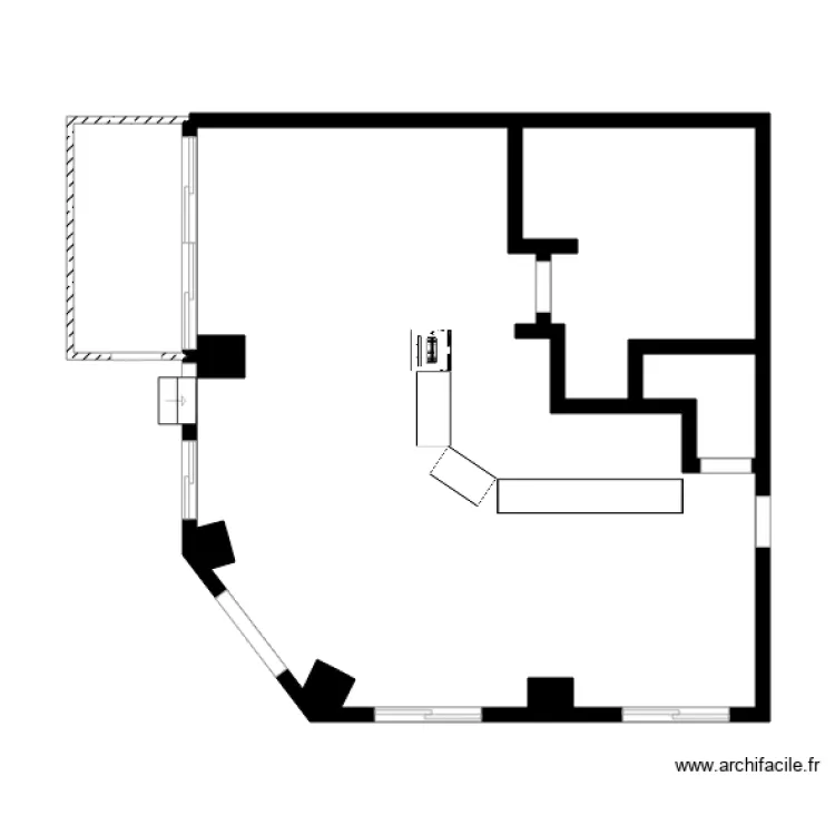 bar le verger . Plan de 