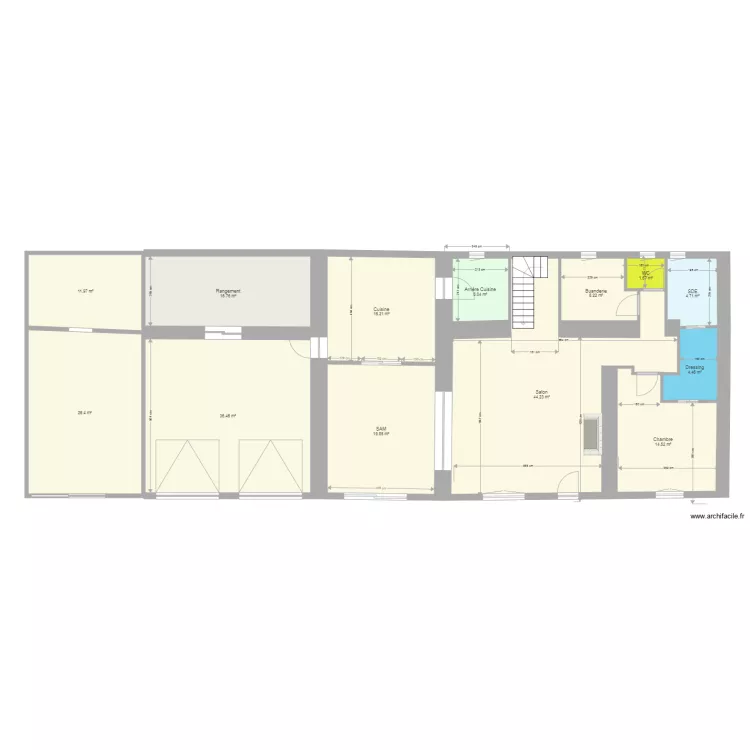 Versaugues carrelage. Plan de 