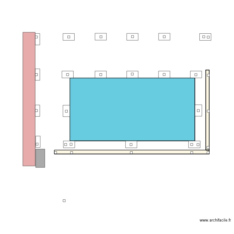 PISCINE LES BB OSSATURE BOIS. Plan de 0 pièce et 0 m2