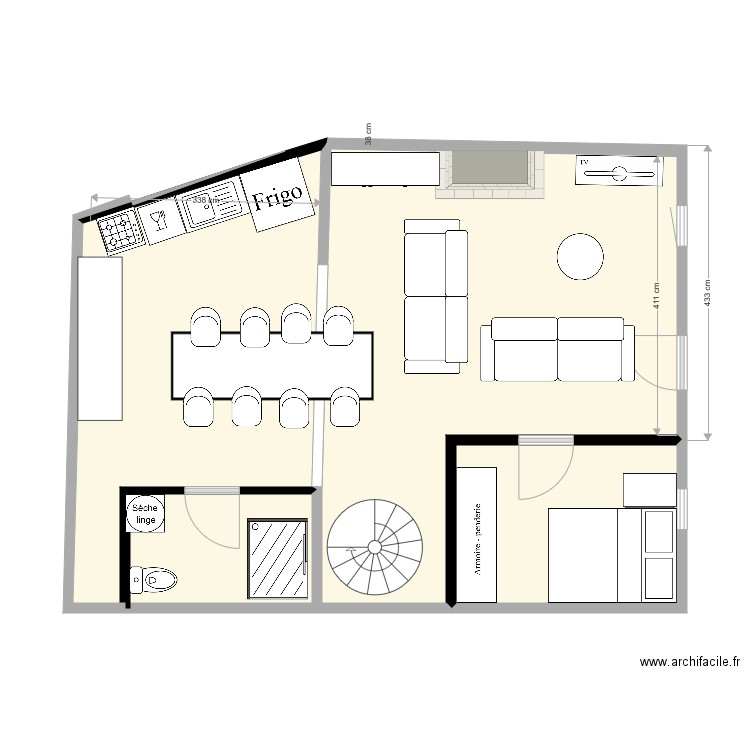 st come. Plan de 0 pièce et 0 m2