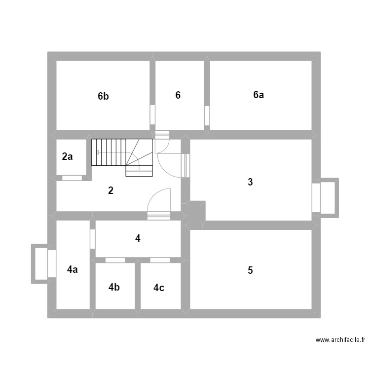 Sous-sol MAZEMBRAZ. Plan de 14 pièces et 52 m2