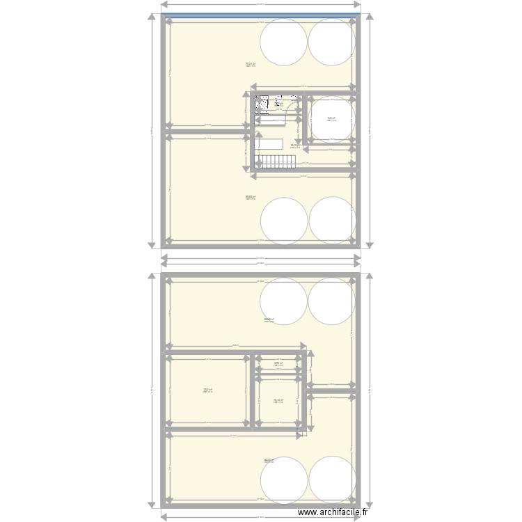 essai immeuble neuf. Plan de 10 pièces et 336 m2