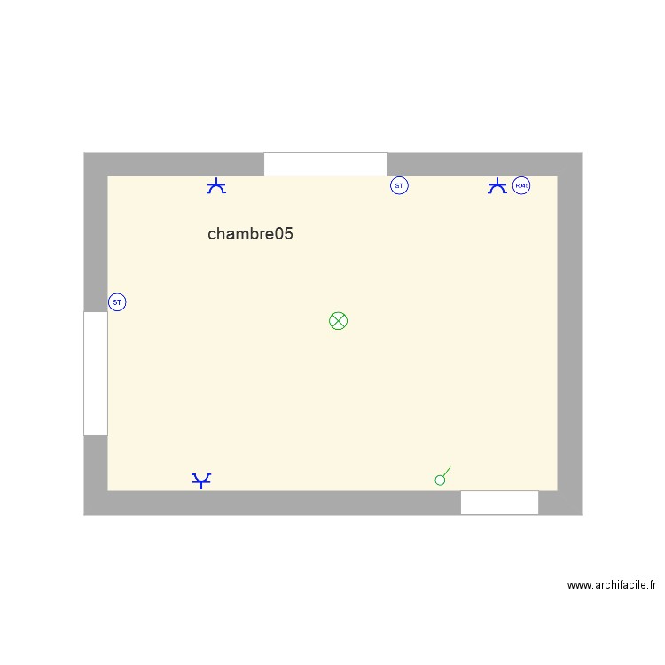 chambre05 elec. Plan de 0 pièce et 0 m2