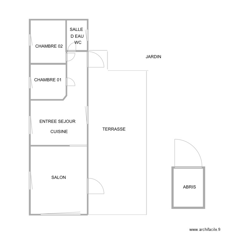 MOBILHOME. Plan de 0 pièce et 0 m2