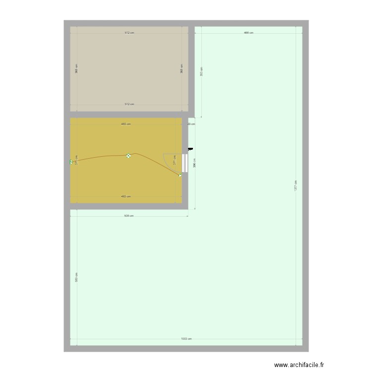 plan khadim. Plan de 3 pièces et 134 m2