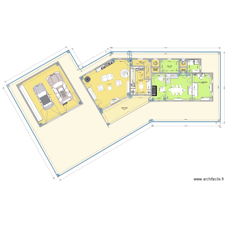 PLAN 26 16. Plan de 14 pièces et 553 m2