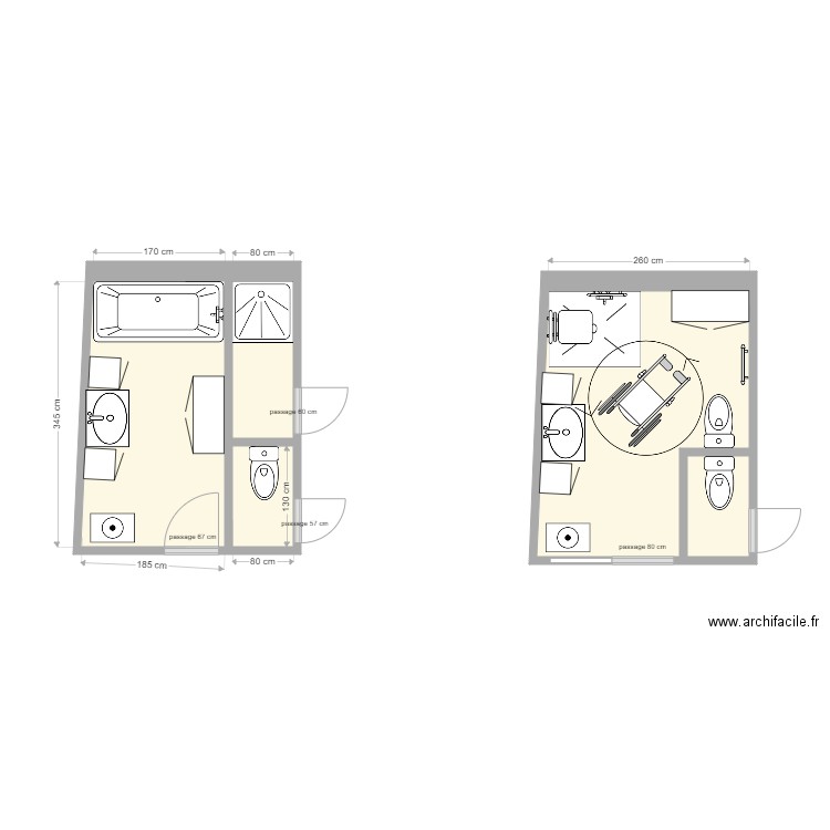 TURRI Michelle. Plan de 5 pièces et 18 m2