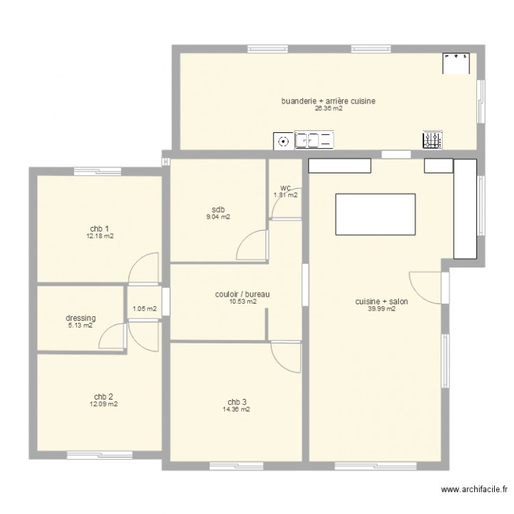 maison 2. Plan de 0 pièce et 0 m2
