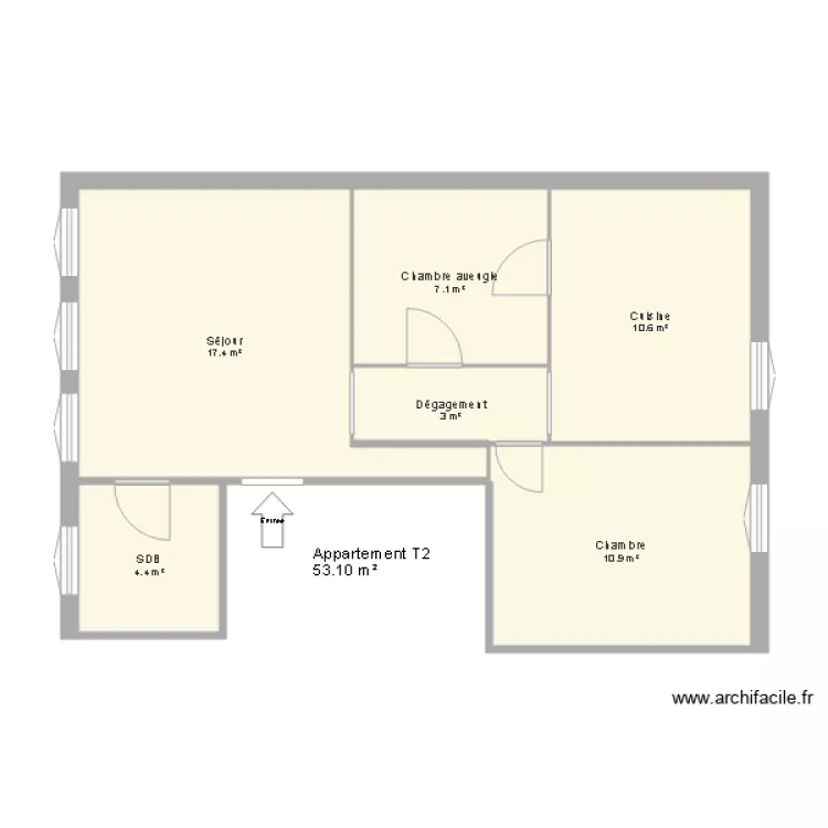 plan michel rondet 2e etage. Plan de 