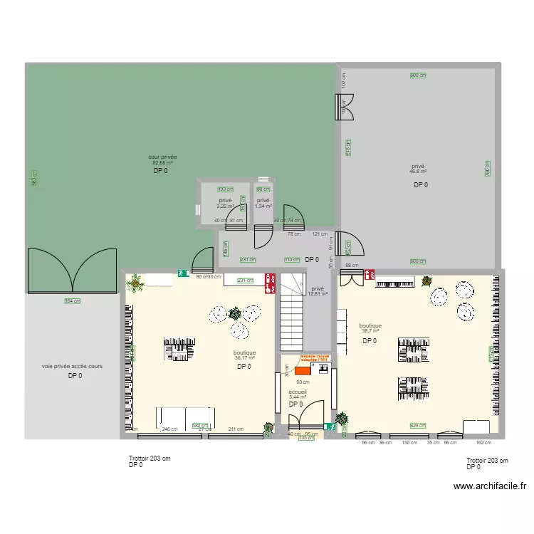 VINTAGE DECO BRO APRES TRAVAUX. Plan de 