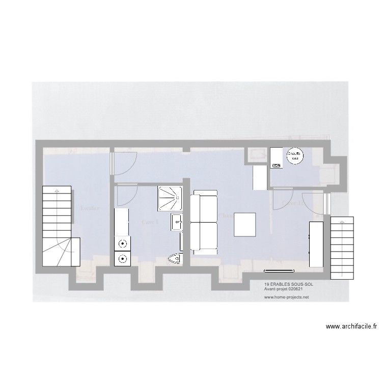19 ERABLES SOUS SOL 020621. Plan de 0 pièce et 0 m2