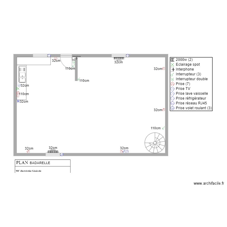 badarelle hauteur . Plan de 0 pièce et 0 m2