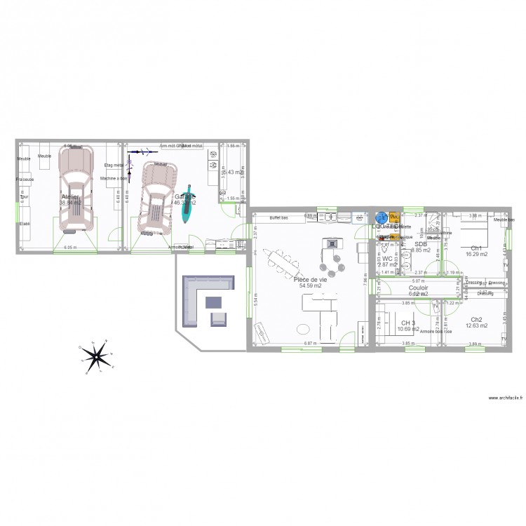 Plan Gouzilh 40. Plan de 0 pièce et 0 m2