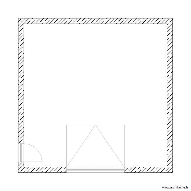 Croquis Garage Lambert. Plan de 
