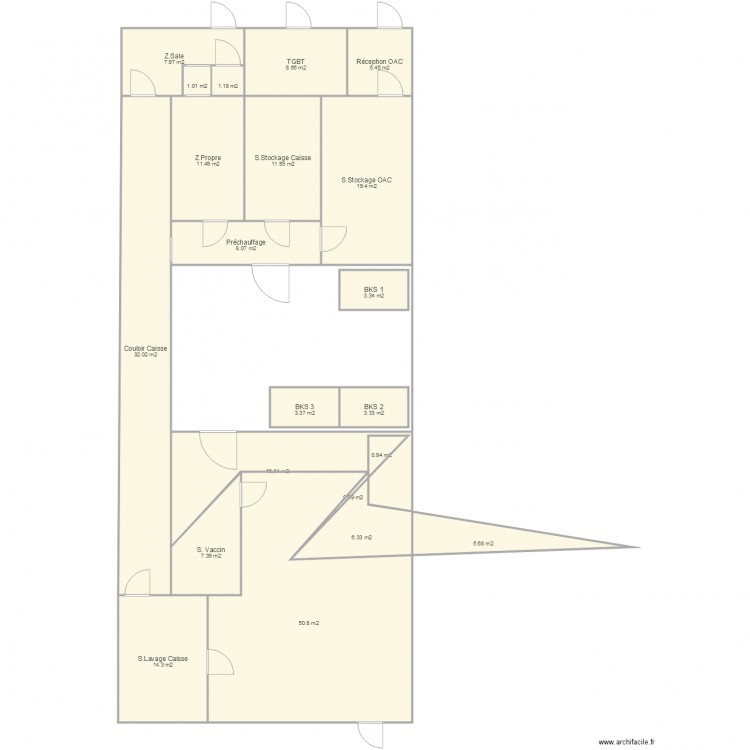Plan Couvoir à supprimer. Plan de 0 pièce et 0 m2
