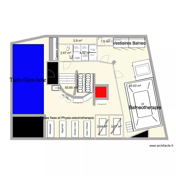 Sous Sol Romainville Mairie Simulation. Plan de 