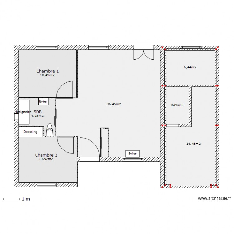 Maison Clapier. Plan de 0 pièce et 0 m2