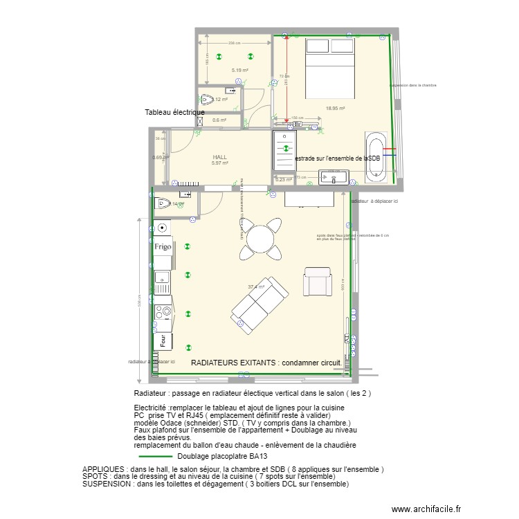 projet LE ROCH 4A1. Plan de 0 pièce et 0 m2