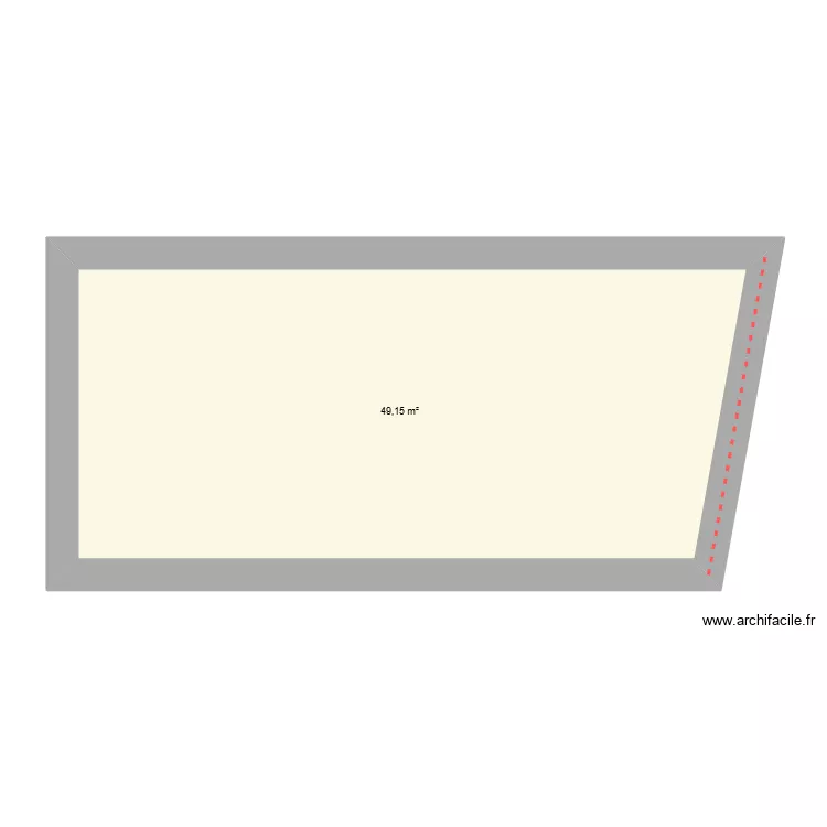 La Peloue 5 avec fa&ccedil;ade. Plan de 