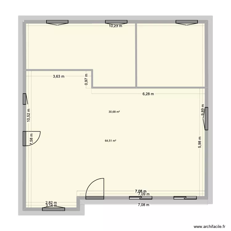 plan maison suite. Plan de 2  et 168 m²