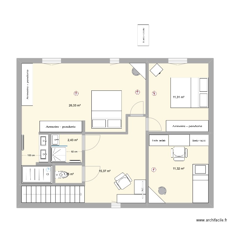 Espérance LB projet 2è SDB v6. Plan de 0 pièce et 0 m2