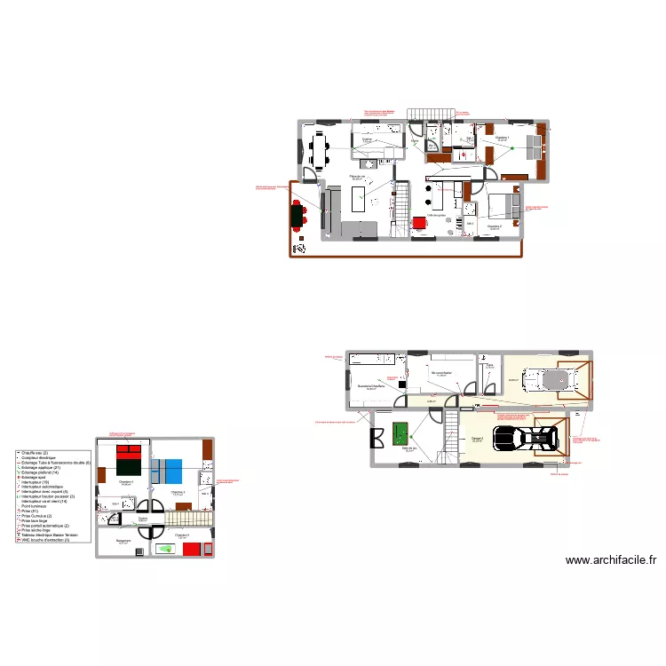 Chalet Sierra. Plan de 21  et 264 m²