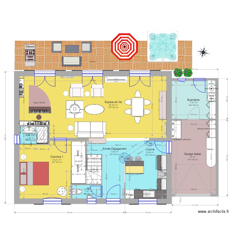 MPPedProjetRdCEtageV5. Plan de 0 pièce et 0 m2