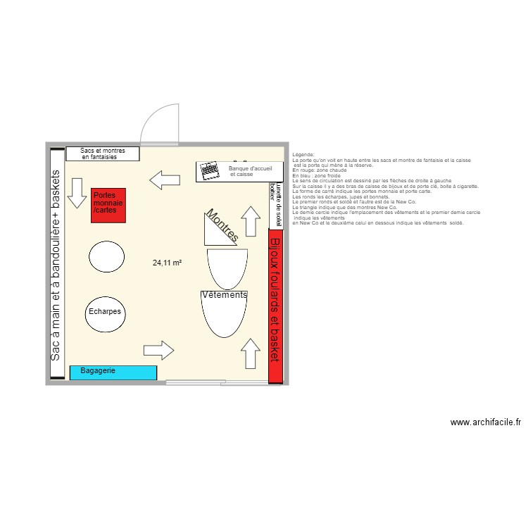 Beaulieu plan parfois 0001. Plan de 1 pièce et 24 m2