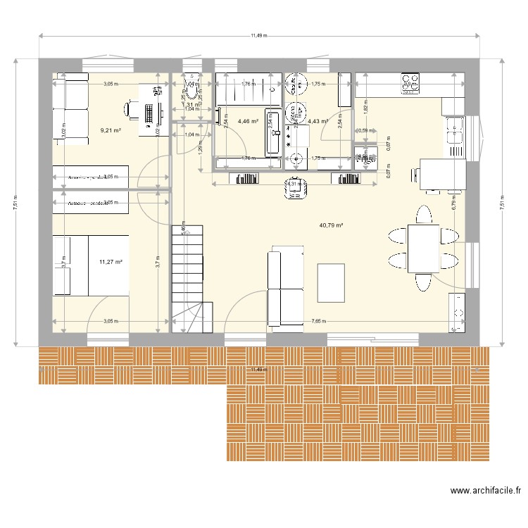 MAISON MARIE 4 bureau. Plan de 0 pièce et 0 m2