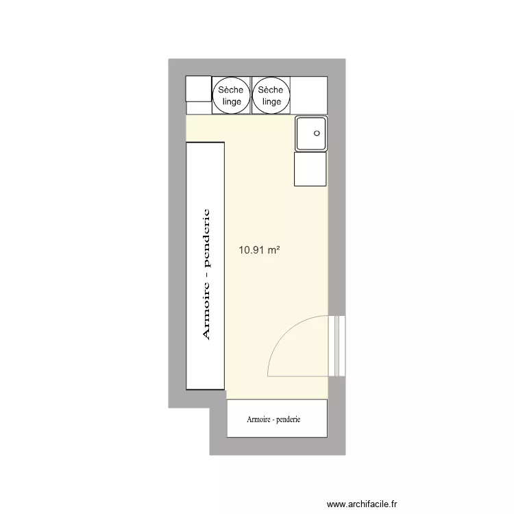 buanderie 1. Plan de 