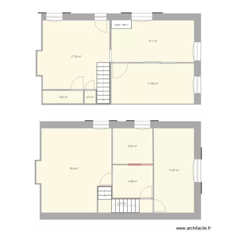 maison cognac apr&egrave;s plan travaux. Plan de 