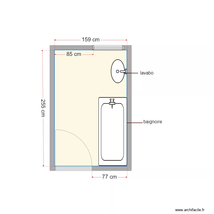 plan existant dossier 5841. Plan de 