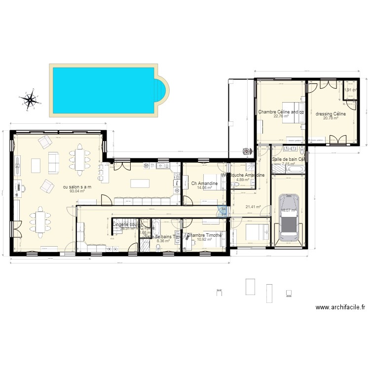 16 greleterie 2 eme projet v6. Plan de 0 pièce et 0 m2