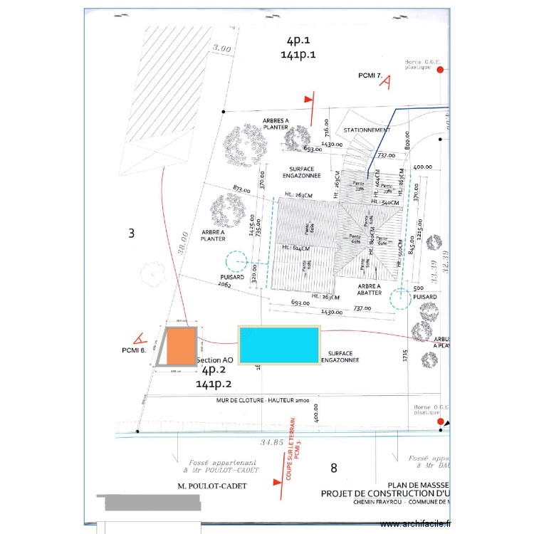 Abri de Jardin plan de masse 1. Plan de 0 pièce et 0 m2