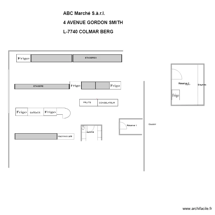 plan ABC marché . Plan de plan ABC marché . Plan de