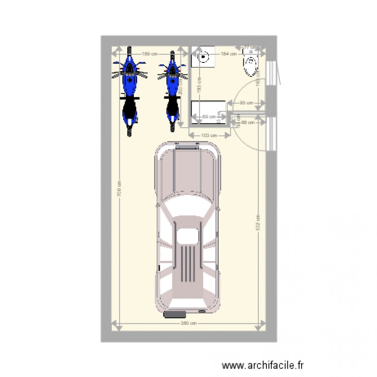 am garage bis. Plan de 0 pièce et 0 m2