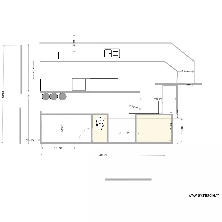 bar. Plan de 