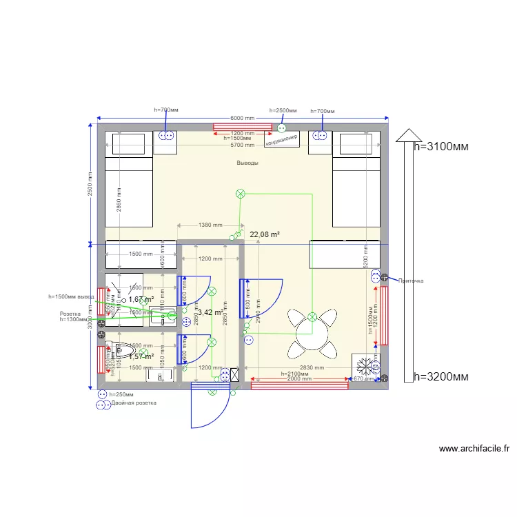 Псков 3. Plan de 