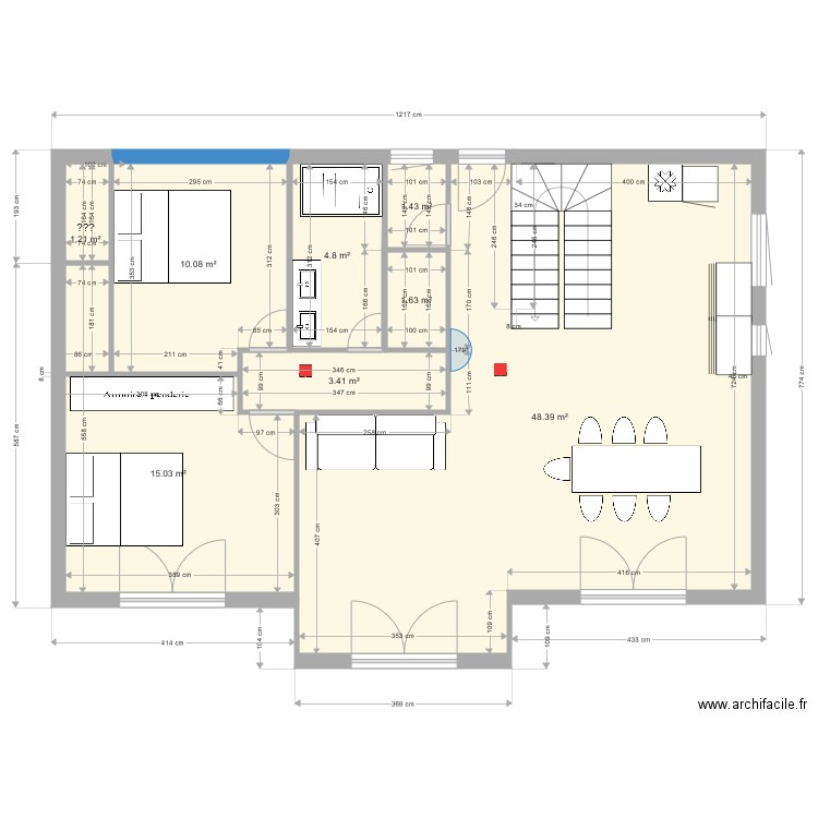 TALENCE bas 2 chambres. Plan de 0 pièce et 0 m2