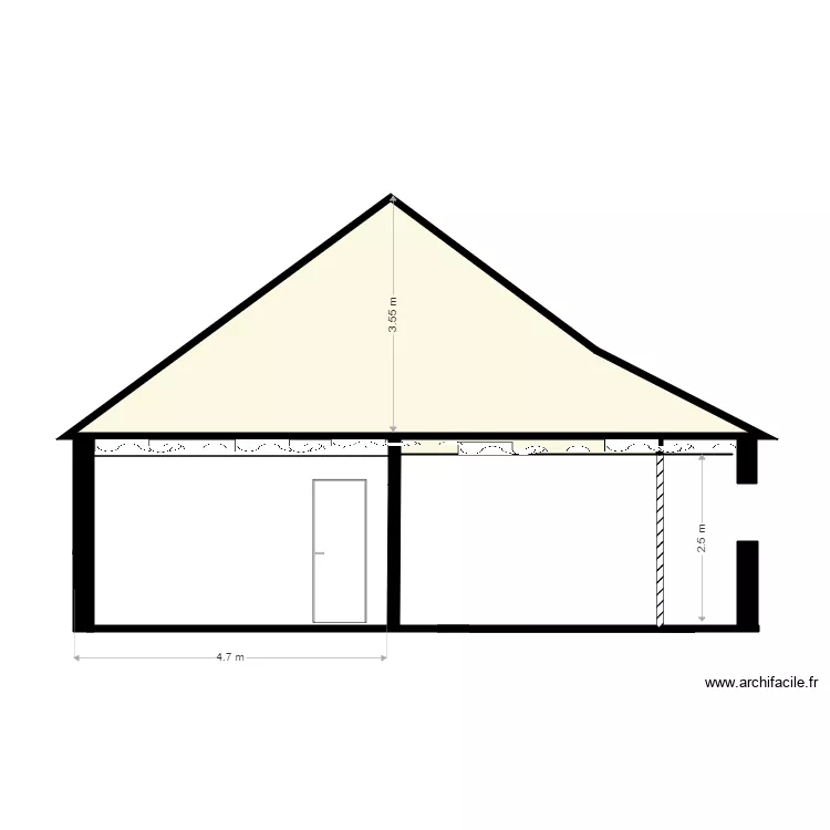 Coupe b. Plan de Coupe b. Plan de