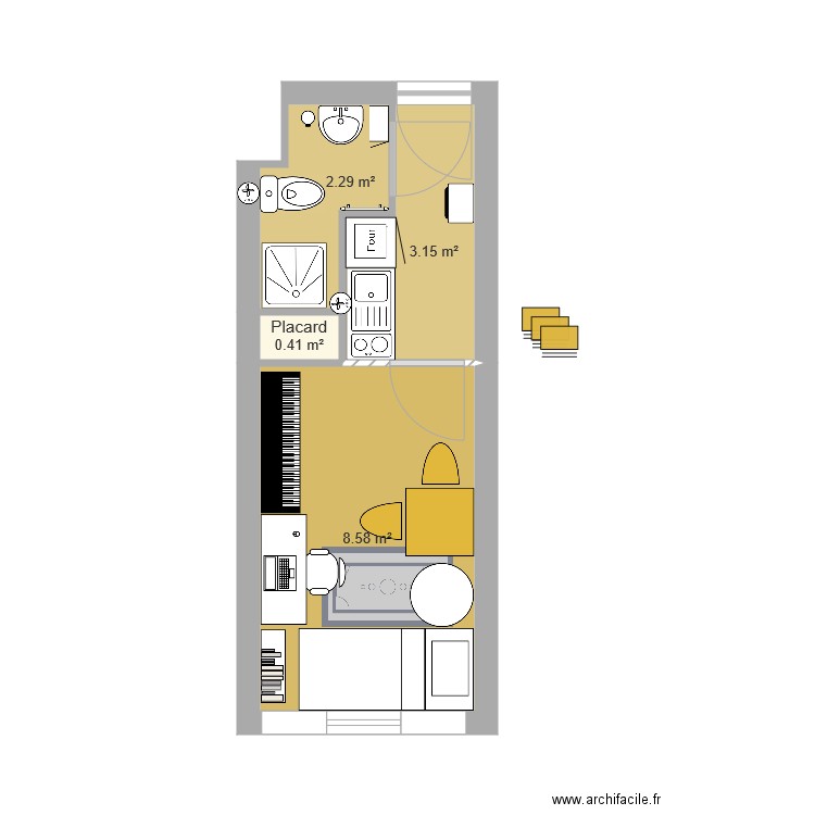 Appart. Plan de 0 pièce et 0 m2