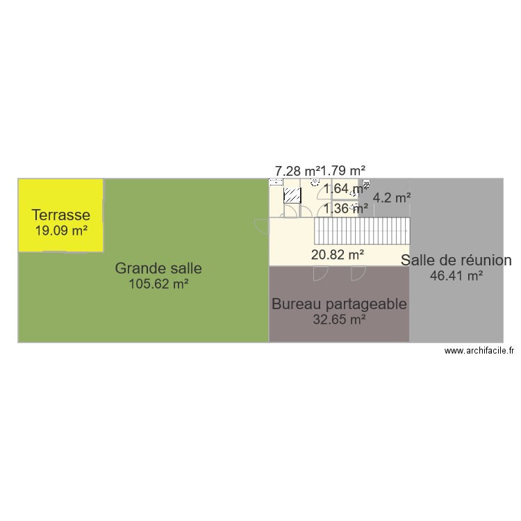 Hangar 106 etage. Plan de 0 pièce et 0 m2